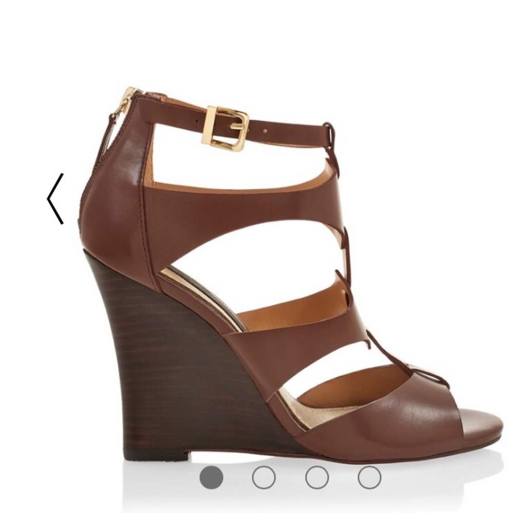 BROWN GLADIATOR WEDGES